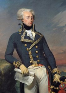 Marquis de Lafayette wounded at the Battle of Brandywine Creek on 11th September 1777 in the American Revolutionary War