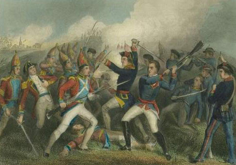 Battle of Bennington on 16th August 1777 in the American Revolutionary War: click here to buy this picture
