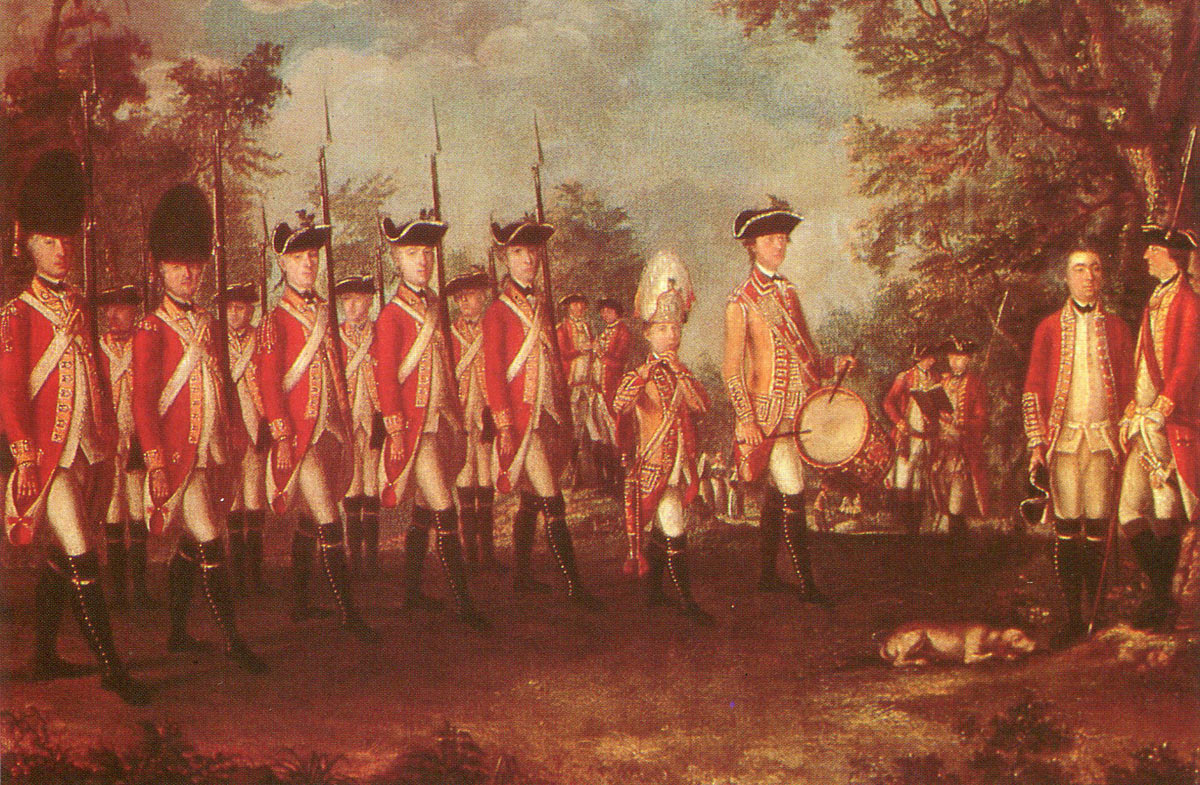 British 25th Regiment of Foot: Battle of Germantown on 4th October 1777 in the American Revolutionary War