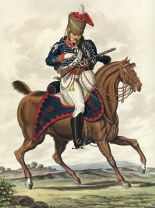 15th King's Light Dragoons: Battle of Vitoria on 21st June 1813 during the Peninsular War: picture by Charles Hamilton Smith: buy this picture