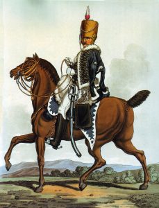 18th Light Dragoons: Battle of Vitoria on 21st June 1813 during the Peninsular War: picture by Charles Hamilton Smith: buy this picture