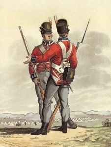 1st Foot Guards: Battle of Vitoria on 21st June 1813 during the Peninsular War: picture by Charles Hamilton Smith: buy this picture
