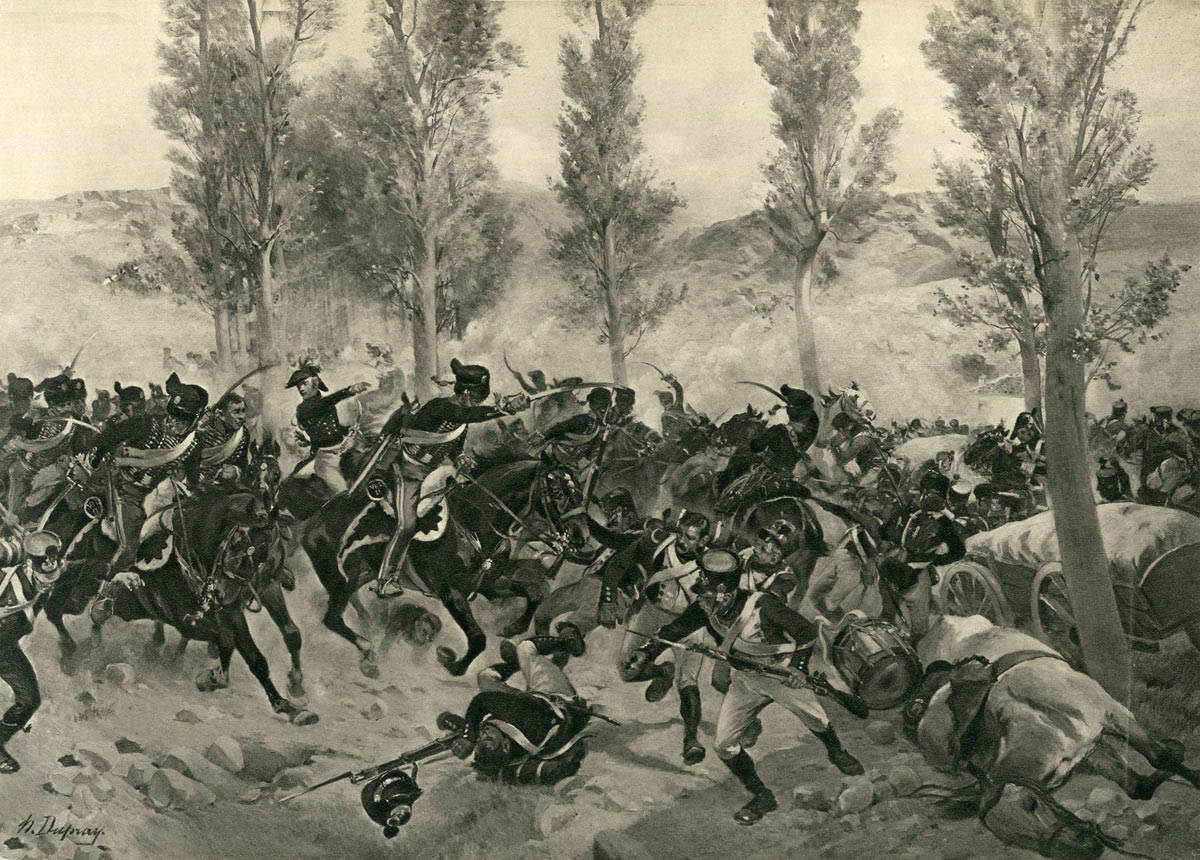 Battle of Vitoria on 21st June 1813 during the Peninsular War: picture by Henri Dupray: buy this picture