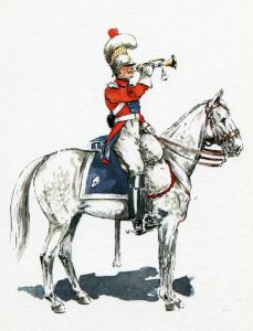 Trumpeter Dutch 2nd Carabinier Regiment: Battle of Waterloo on 18th June 1815