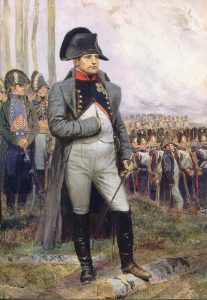Emperor Napoleon reviews his Guard: Battle of Waterloo on 18th June 1815: picture by Édouard Detaille: buy this picture