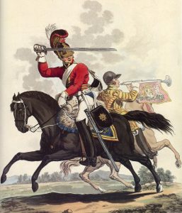 1st Life Guards: Battle of Waterloo 18th June 1815: picture by Charles Hamilton Smith: buy this picture