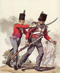 52nd Light Infantry: Battle of Waterloo 18th June 1815: picture by Charles Hamilton Smith: buy this picture