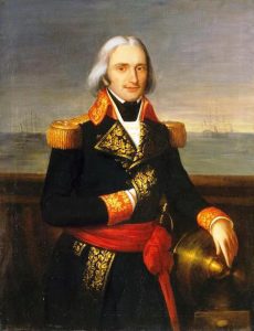 Admiral Brueys d’Aigalliers French commander killed at the Battle of the Nile on 1st August 1798 in the Napoleonic Wars: buy a picture of Admiral Brueys