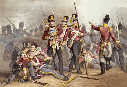 3rd Buffs at the Battle of Albuera on 16th May 1811 in the Peninsular War: buy this picture