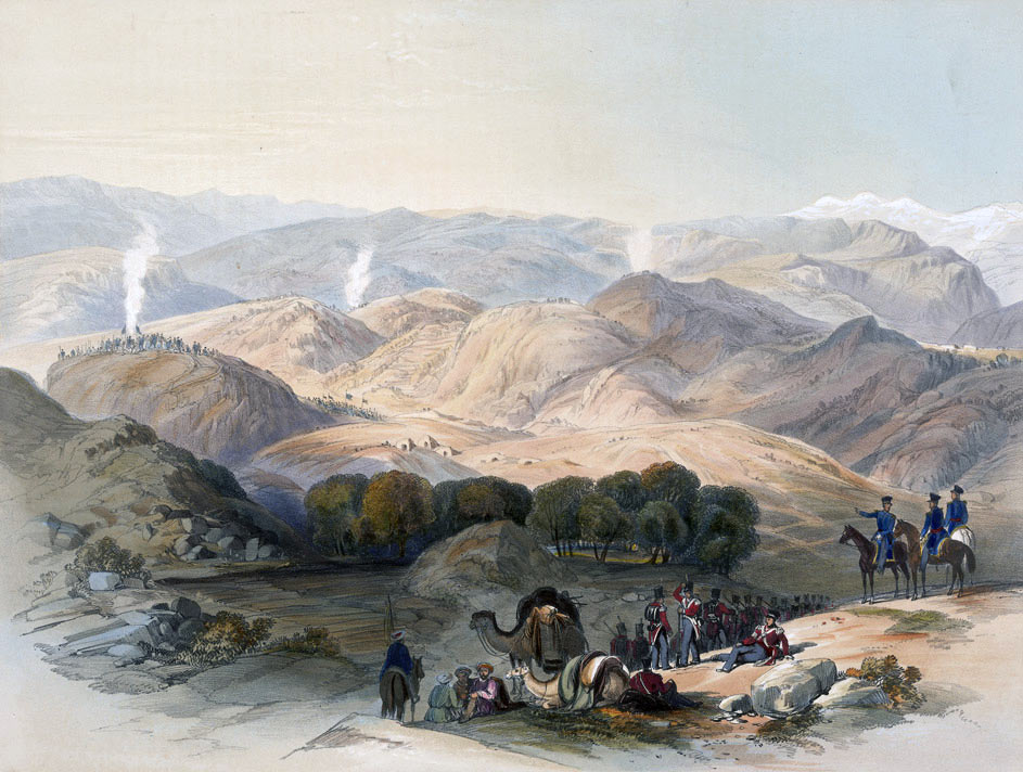 Grove and Valley of Jugduluk: Battle of Kabul and Retreat to Gandamak 1842 during the First Afghan War