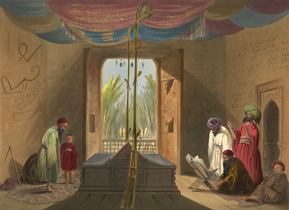 The gates in the toomb of Sultan Mahmud of Ghuznee, removed by Brigadier Nott: Battle of Kabul 1842 in the First Afghan War