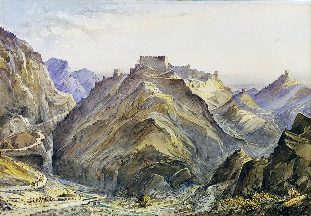 The Afghan fort of Ali Masjid in the Khyber Pass: Battle of Ali Masjid on 21st November 1878 in the Second Afghan War