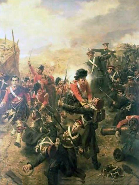 British attack on the Redan on 8th Sesptember 1855: Siege of Sevastopol September 1854 to September 1855: picture by Robert Hillingford