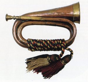 The bugle that sounded the Charge of the Heavy Brigade at the Battle of Balaclava on 25th October 1854 in the Crimean War