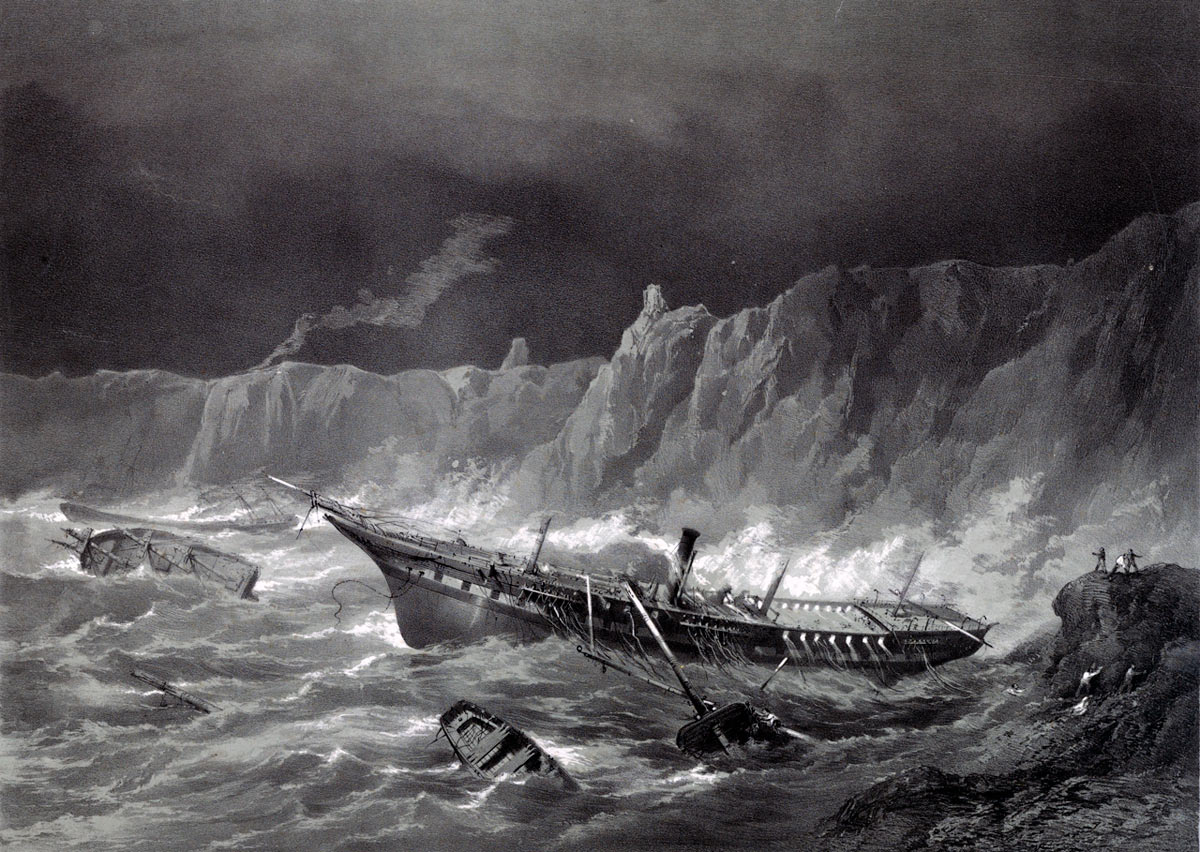 Loss of the Prince in the storms on 14th November 1855: Siege of Sevastopol September 1854 to September 1855