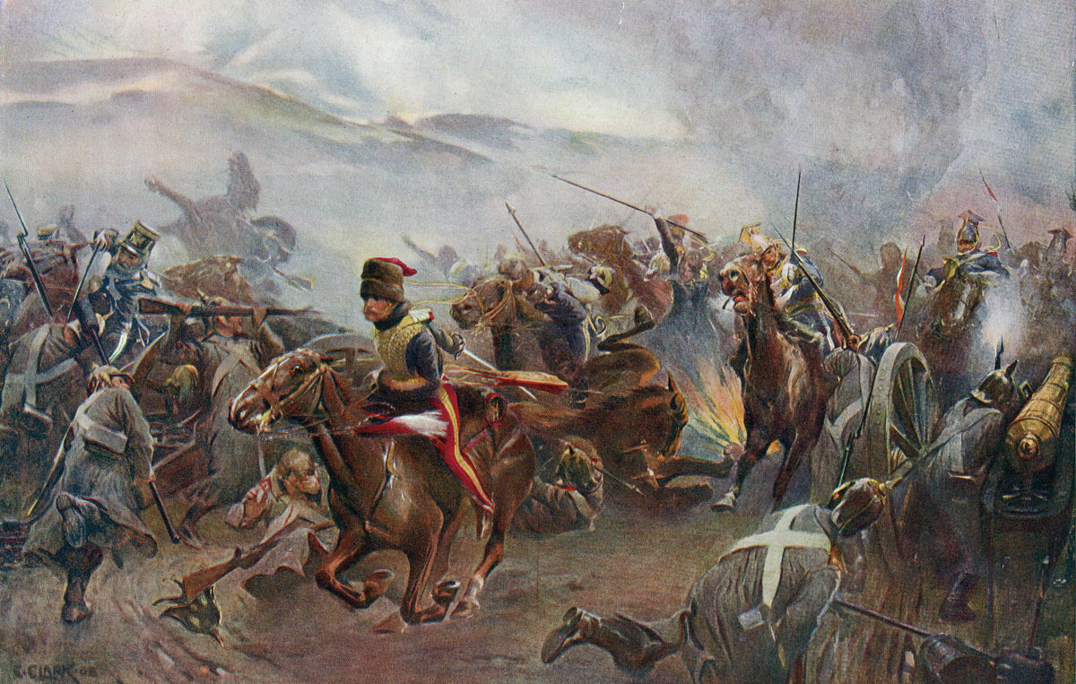 Charge of the Light Brigade at the Battle of Balaclava on 25th October 1854 in the Crimean War: picture by Christopher Clark
