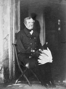 Lord Raglan, British commander-in-chief in the Crimea: the Battle of the Alma on 20th September 1854 during the Crimean War