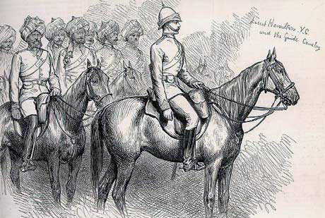 Lieutenant Walter Hamilton of the Queen's Own Guides who won the Victoria Cross at the Battle of Futtehabad on 2nd April 1879 in the Second Afghan War
