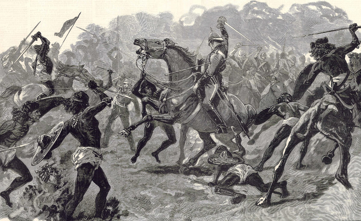 Lieutenant Colonel Barrow of the 19th Hussars wounded at the Battle of El Teb on 29th February 1884 in the Sudanese War