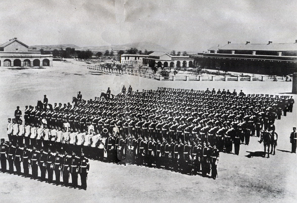 90th Light Infantry in India before leaving for South Africa: Battle of Khambula on 29th March 1879 in the Zulu War