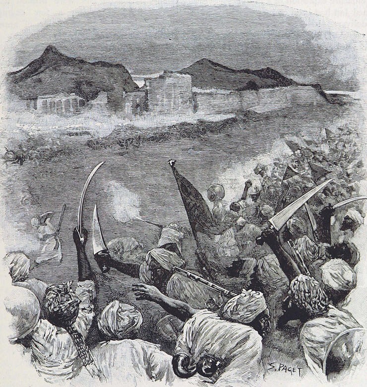 Afghan attack on the Sherpur Cantonment: Battle of Kandahar on 1st September 1880 in the Second Afghan War