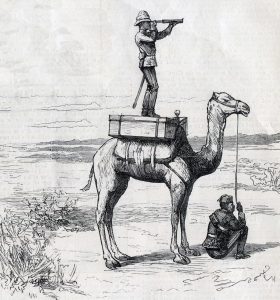 Colonel Buller observing the Mahdists before the Battle of El Teb on 29th February 1884 in the Sudanese War