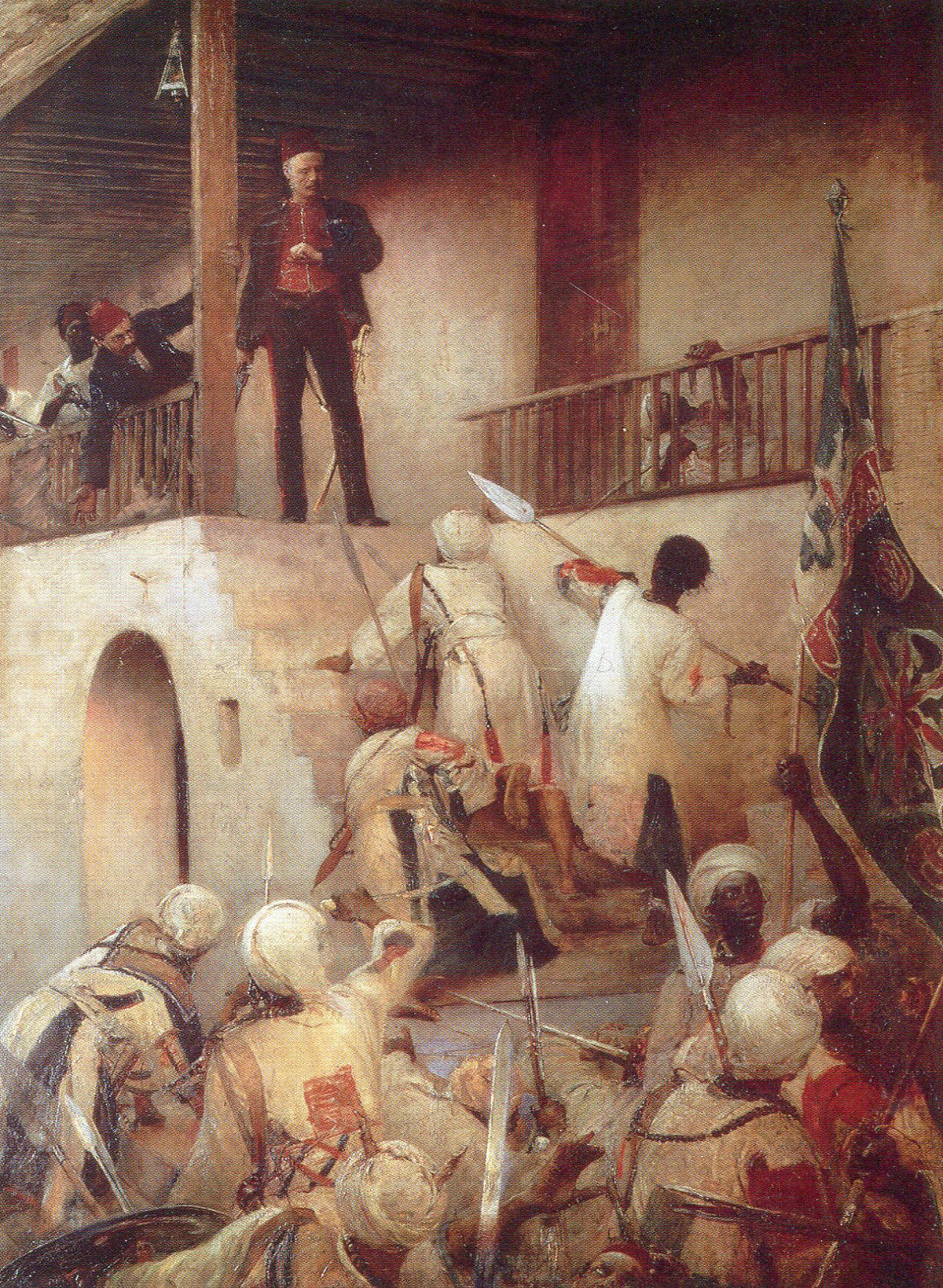 Death of General Charles Gordon on 26th January 1885 in Khartoum: Battle of Abu Klea on 17th September 1885 in the Sudanese War