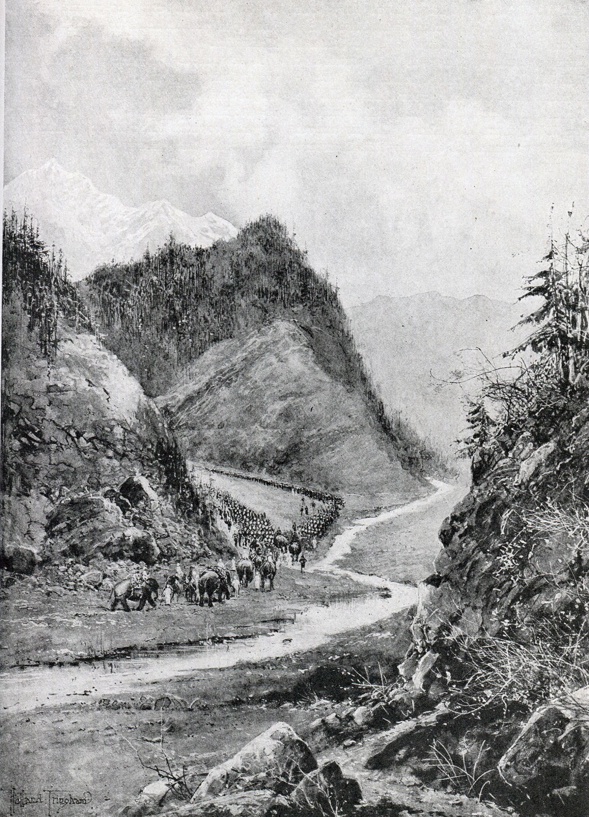 General Roberts' army on the march from Kabul to Kandahar: Battle of Kandahar on 1st September 1880 in the Second Afghan War