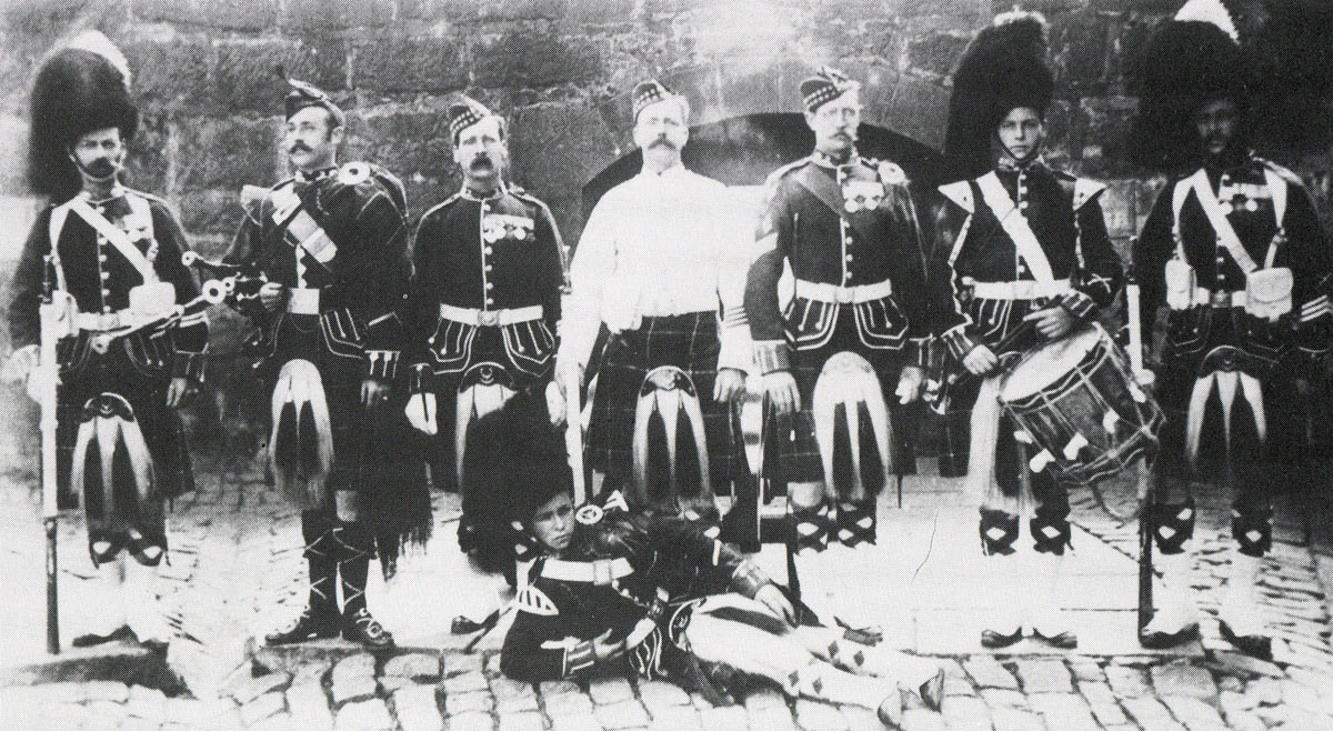 1st Seaforth Highlanders before leaving for Egypt: Battle of Atbara on 8th April 1898 in the Sudanese War