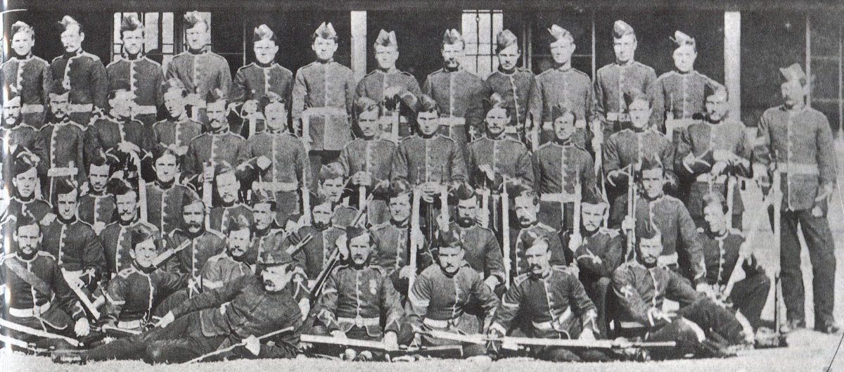 H Company, 1st/24th Regiment, annihilated at the Battle of Isandlwana on 22nd January 1879 in the Zulu War