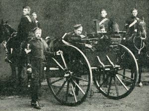 10th Hussars Nordenfeldt Gun detachment: Battle of Paardeburg on 27th February 1900 in the Great Boer War