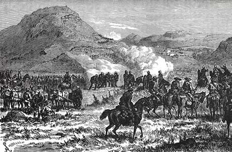 Battle of Laing's Nek on 28th January 1881 in the First Boer War