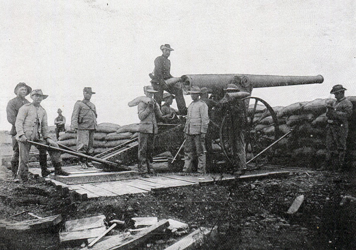 Boer 'Long Tom' gun: Battles of Val Krantz and Pieters 5th to 28th February 1900 in the Great Boer War
