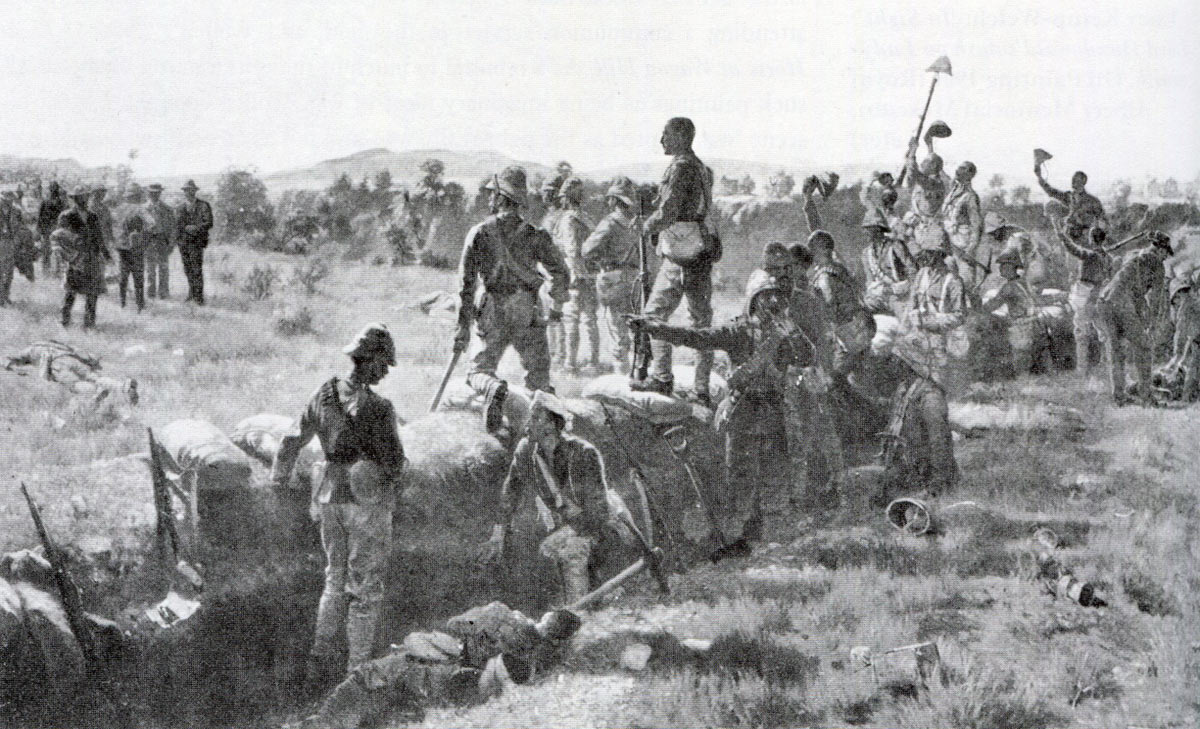 The Victors of the Battle of Paardeberg on 27th February 1900 in the Great Boer War: picture by James Princip Beadle