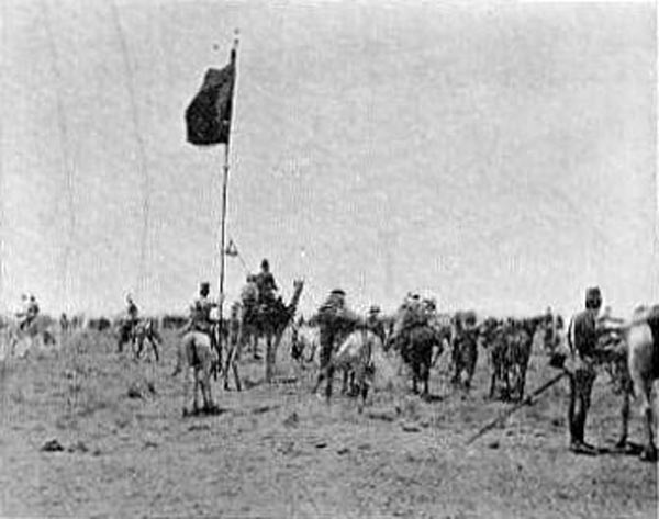 The Khalifa's Black Flag captured in the Battle of Omdurman on 2nd September 1898 in the Sudanese War
