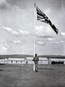 Union Jack flying over the town: Siege of Ladysmith, 2nd November 1899 to 27th February 1900 in the Great Boer War