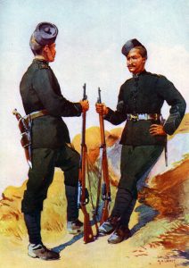 39th Garwhal Rifles: Mohmand Field Force, 7th August to 1st October 1897, North-West Frontier of India: picture by AC Lovett