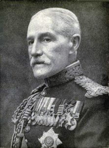 General Sir Horace Smith-Dorrien commanding British II Corps: Battle of Le Cateau on 26th August 1914 in the First World War