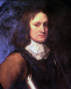 Colonel John Hampden, second in command of the Earl of Essex's Parliamentary army, mortally wounded at the Battle of Chalgrove 18th June 1643 in the English Civil War