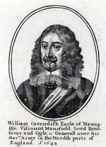 William Cavendish, Earl of Newcastle, Royalist commander at the Battle of Adwalton Moor 30th June 1643 during the English Civil War: engraving by Wencelaus Hollar