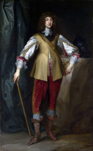 Prince Rupert Royalist Commander at the Battle of Chalgrove 18th June 1643 in the English Civil War: picture by Anthony van Dyck