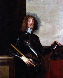 Sir Edmund Verney, Knight Marshal to King Charles I: Sir Edmund carried the Royal Standard at the Battle of Edgehill, where he was killed: picture by Sir Anthony van Dyck