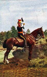 Trumpeter of 5th Royal Irish Lancers, one of the British cavalry regiments in the charge at the Battle of Elandslaagte on 21st October 1899 in the Great Boer War
