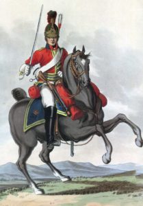 King's Dragoon Guards: Battle of Waterloo 18th June 1815: picture by Charles Hamilton Smith