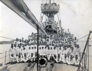 Crew of SMS Nürnberg at Tsing Tao before the Great War