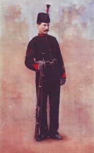 King’s Royal Rifle Corps in 1899; the first battalion formed the second line in the attack at Talana Hill on 20th October 1899