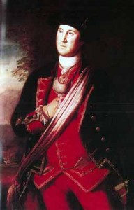 George Washington in the uniform of the Virginia Regiment 1754