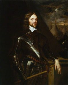 Henry Ireton kommandør for Den Parlamentariske hest på venstre flanke ved Slaget ved Naseby 14. juni 1645 under den engelske borgerkrig