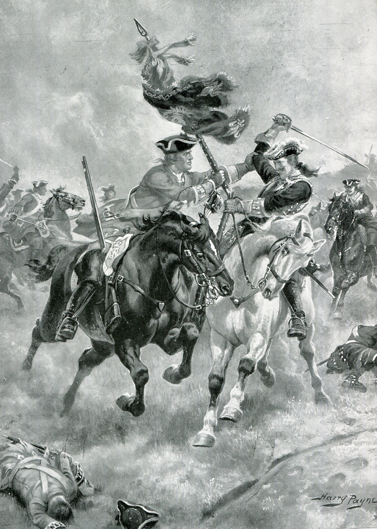 Battle of Blenheim 2nd August 1704 in the War of the Spanish Succession: picture by Harry Payne