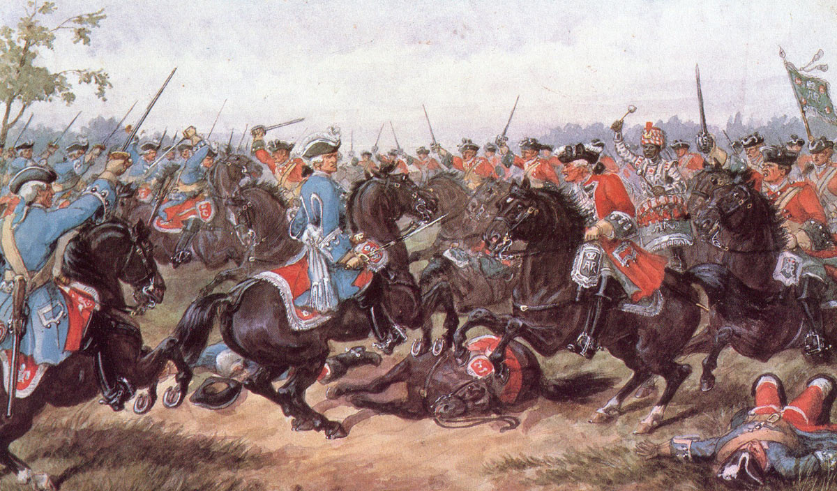 King's Carabiniers at the Battle of Malplaquet 11th September 1709 War of the Spanish Succession